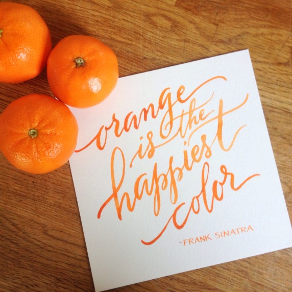 Orange is the Happiest Color