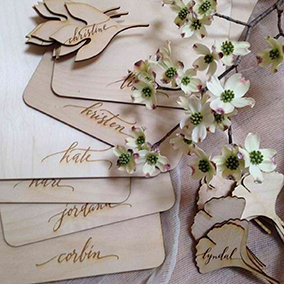 Laser Cut Calligraphy