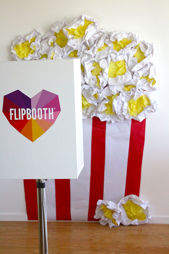 Flipbooth with backdrop