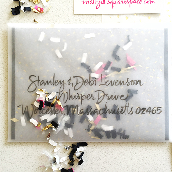 Confetti New Years Invitation