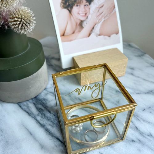 custom glass box